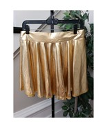 Urban Coco Women&#39;s Gold Metallic Skater Skirt Size XL Party Shiny Dance ... - $708.26 MXN