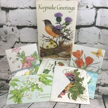 Vintage 70’s CURRENT Stationary Keepsakes Greetings Floral Notecards Lot... - £15.45 GBP