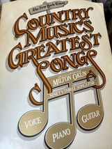 Country Music&#39;s Greatest Songs 93 Songbook Feuille Musique Voir Complet ... - £11.82 GBP