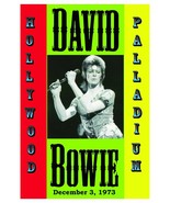 David Bowie at Hollywood Palladium 1973 STICKER (Unframed  Big size) - $9.50