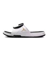 NIKE JORDAN HYDRO  RETRO SLIDE SANDALS Black White Gold Men&#39;s FN2452-170... - $69.18