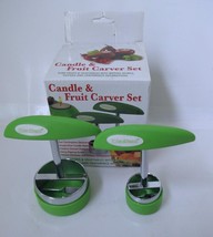 NEW Candle &amp; Fruit Carver Set/2 Cutters Decorations Votives Garnish Tool... - £12.01 GBP