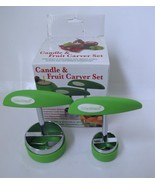 NEW Candle &amp; Fruit Carver Set/2 Cutters Decorations Votives Garnish Tool... - £11.96 GBP