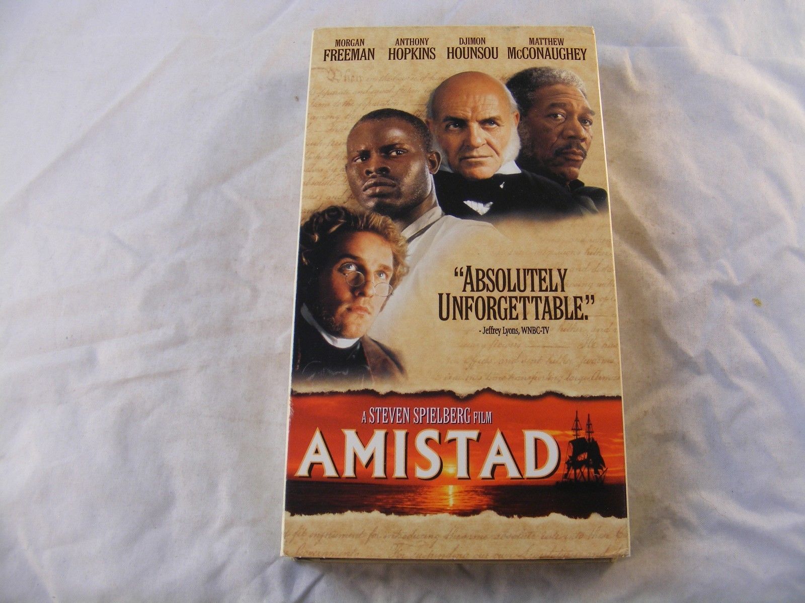 Amistad (VHS Tape, 1998) Morgan Freeman, Anthony Hopkins - $1.42