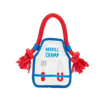 Plush and Rope Dog Toy - Grrrill Champ Apron - $24.56