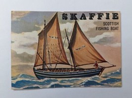 Vintage 1955 TOPPS Rails &#39;n Sails 139 SKAFFIE Scottish Fishing Boat Trad... - $9.99