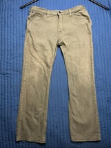 Ariat Pants Straight Leg Slim Fit M7 36 Waist 32 Length Brown - £23.25 GBP