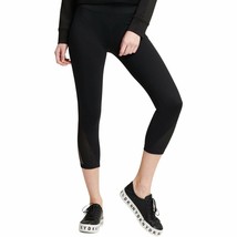 59$ DKNY Sport High-Waist Mesh-Inset Ankle Leggings,Color:Black , Size:XS - £15.51 GBP