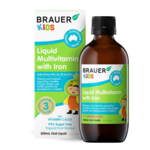 Brauer Kids Liquid Multivitamin with Iron 200ml - $80.52
