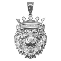 White Gold Lion King Pendant (S/M/L/XL) - £94.16 GBP+