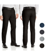 Boltini Italy Men&#39;s Flat Front Slim Fit Slacks Trousers Dress Pants - $670.68 MXN