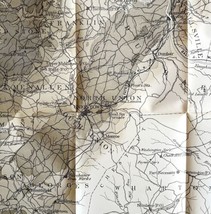 Map Coal Outcrops 1877 Geological Fayette County Pennsylvania Victorian DWZ1 - £157.31 GBP