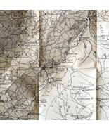 Map Coal Outcrops 1877 Geological Fayette County Pennsylvania Victorian ... - £156.44 GBP