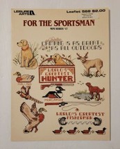 For The Sportsman Cross Stitch Leaflet Leisure Arts 568 Hunter Fishing Design  - $4.99
