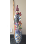 Jim Shore 31” Snowman with Blue Bird + Birdhouse WINTER ROOST Hard to Fi... - $4,031.07 MXN