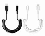 Coiled Lighting Cable, 2 Pack Iphone Charger Cable For Carplay - [Mfi Ce... - $14.99