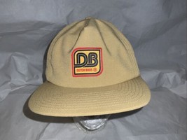 Dutch Bros Hat Tan Logo Snapback Flat Bill Adjustable Coffee Lovers Cap - $19.79