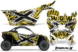 CAN-AM Brp Maverick X3 Creatorx Graphics Kit Decals Tribalx Cm White Yellow - £340.13 GBP