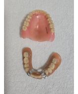 Teeth False Dentures Vintage Upper Dental Partial Oddity Set Oddities De... - $1,727.49 MXN