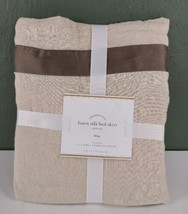 Pottery Barn Linen Silk KING Bed Skirt 14&quot; Drop Two Toned - $74.25