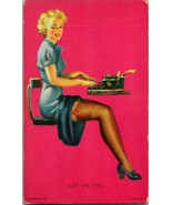 Vintage 1940s Mutoscope Glamour Girls Pin-Up Card - Just the Type - $15.79