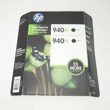 HP 940XL High Capacity Black Ink Cartridges Twin Pack - $14.84