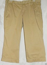 Gap Khaki Cropped Capri Pants Straight Leg Cotton size 6 - £9.57 GBP
