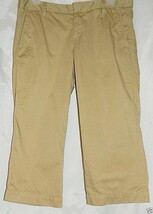 Gap Khaki Cropped Capri Pants Straight Leg Cotton size 6 - £9.57 GBP