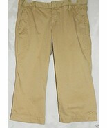 Gap Khaki Cropped Capri Pants Straight Leg Cotton size 6 - $16.69 CAD