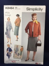 Simplicity K8464 1950s Vintage Jacket and skirt womens size 6 8 10 12 14... - £7.87 GBP