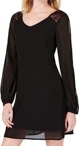 Sequin Hearts Womens Sequin Trim Shoulder Dress Size Small Color Black/Bronze - £38.81 GBP
