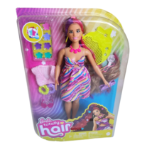 MATTEL BARBIE TOTALLY HAIR DOLL 2020 NEW IN THE PACKAGE PINK + PURPLE HAIR - £18.91 GBP