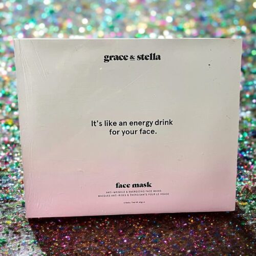 Grace & Stella Anti-wrinkle & Energizing Face Masks 6 ct Brand New In Box Item image 4