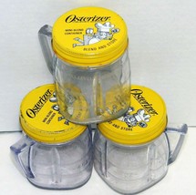 Osterizer Blender Jars - 3 Plastic 8-oz. Blend and Store Containers with... - £11.27 GBP