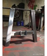 Metal Table Legs, Handmade In USA, A-Shaped Steel Legs / Custom Sizes Table Legs - $409.00