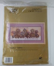 Candamar &quot;Something Special&quot; Counted Cross Stitch Mother Teddies  #50538... - $11.88