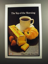 1979 Kraft Cracker Barrel Cheese Ad - The top of the morning - $18.49