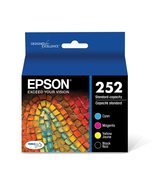 EPSON 252 DURABrite Ultra Ink Standard Capacity Black &amp; Color Cartridge ... - £67.46 GBP