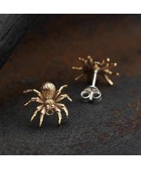 Bronze Spider Post Earrings 11x12mm - $440.91 MXN