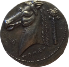 Medalla moderna de un tetradracma griego de Siracusa - Aretusa y caballo - $18.55 CAD