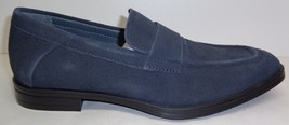 Calvin Klein Size 7 M KASPER SUEDE Dark Grey Slip On Loafers New Mens Shoes - £116.54 GBP