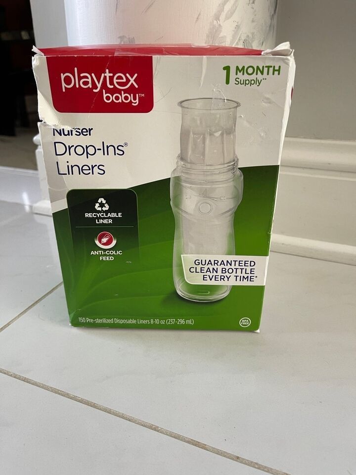 Primary image for PLAYTEX BABY Bottle 100 Count Nurser Drop-Ins Liners 8-10oz NEW