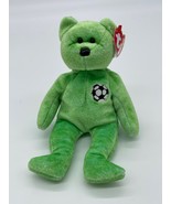 Ty Beanie Babies Baby Kicks the Bear August 16, 1998 retired PE Soccer N... - $13.52 CAD