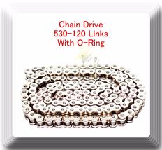 (O-Ring) Drive Chain Chrome Plated 530 x120 Link For  Suzuki GSXR 1000 GSX-R750 - £471.52 GBP