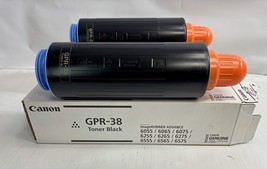 2 New Open Genuine Canon iR ADV 6055, 6065, 6765, Black Toners GPR-38, G... - $2,485.01 MXN