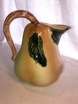 Portugal Majolica 9 Inch Pear Pitcher Mint - £35.88 GBP