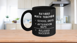 Retired Math Teacher Mug I’m A Retired Math Teacher, I Have No Problems Black Co - £17.36 GBP+