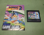 Sonic the Hedgehog 2 Sega Game Gear Disk and Manual Only - £5.01 GBP