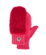 Moncler moncler women&#39;s mittens faux fur knitted winter gloves in Bright... - £179.44 GBP