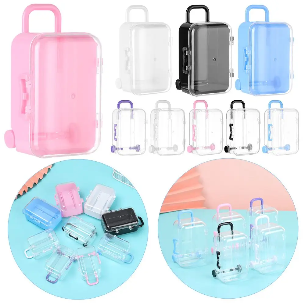 Fashion Trunk Doll Handbag Case Plastic Mini Suitcase Lovely Small Clutch - £7.29 GBP+